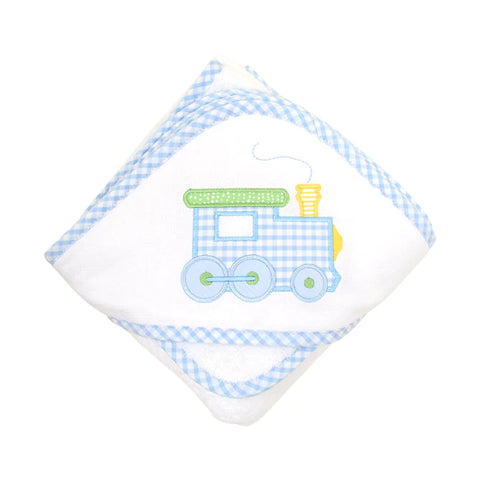 Train Boxed Hooded Towel And Wash Cloth Set
