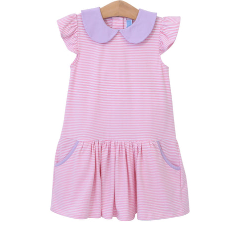 Genevieve Dress-Light Pink and Lavender (2T)