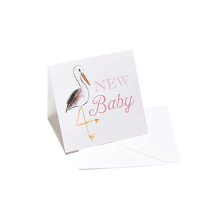 New Baby Enclosure Card - Pink