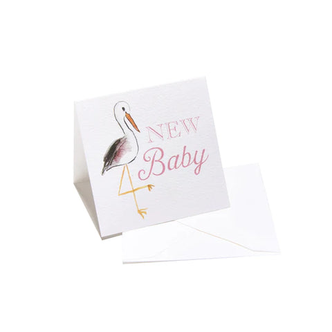 New Baby Enclosure Card - Pink