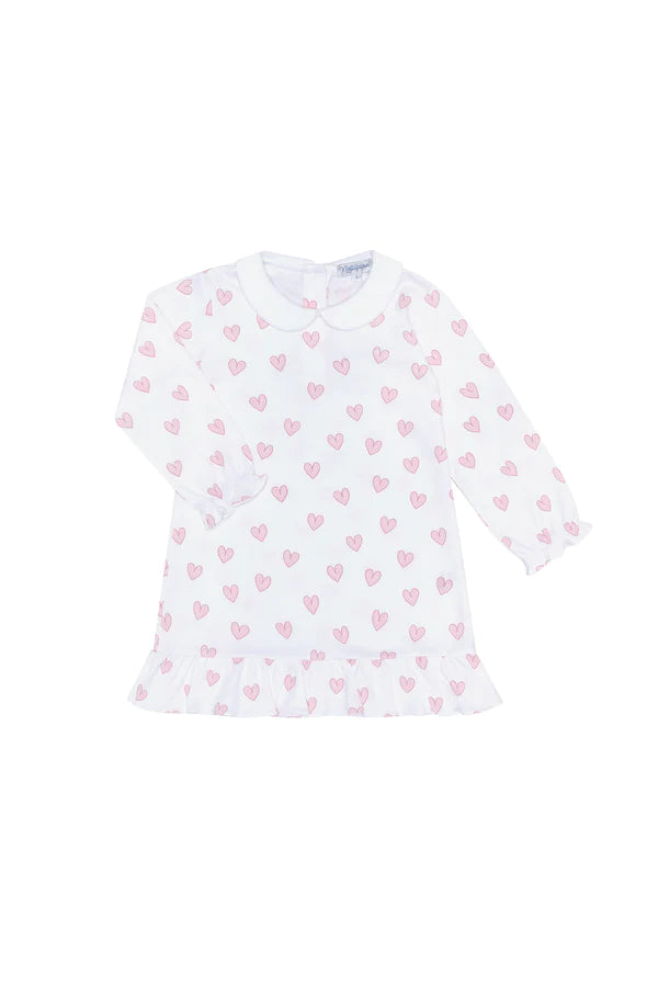 Pink Heart Print Playtime Dress