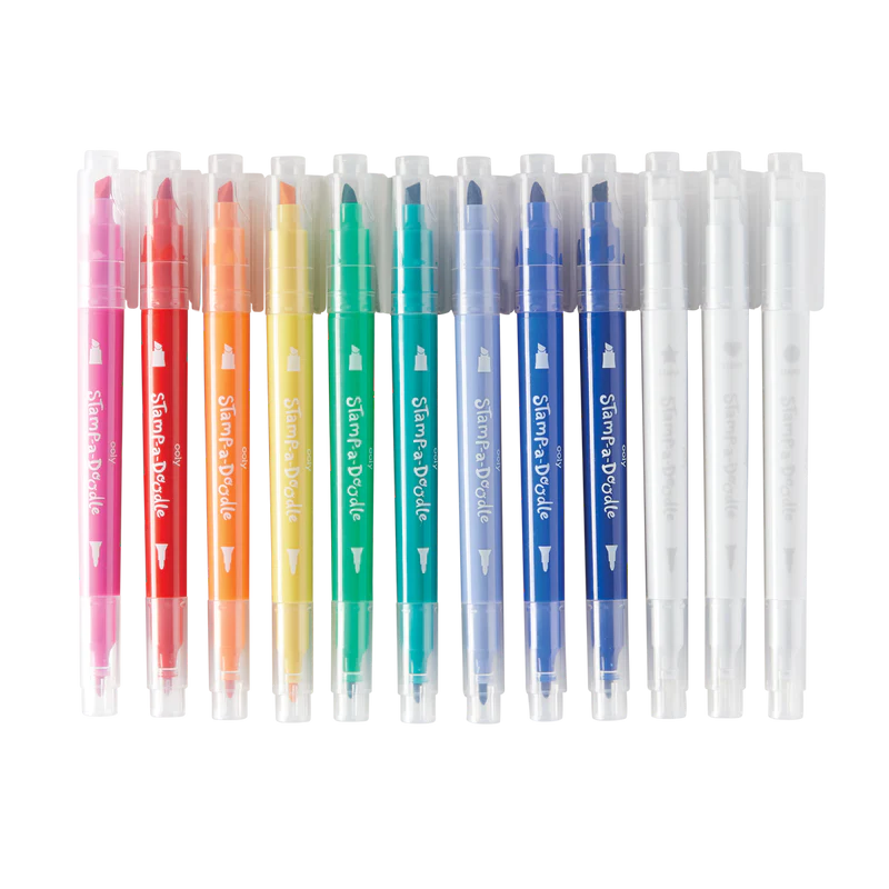 Stamp-a-doodle Double Ended Markers – Ellie B. Children's Boutique