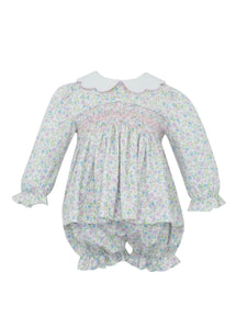 Pima Smocked Floral Linda Set