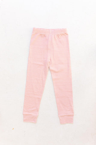 Hallie Legging- Rose/White Stripe