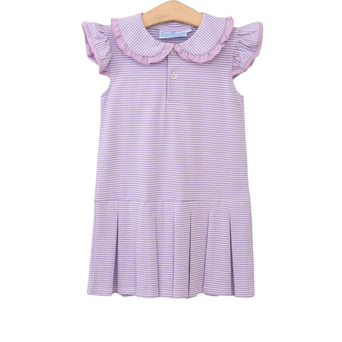 Camilla Dress- Lavendar Stripe