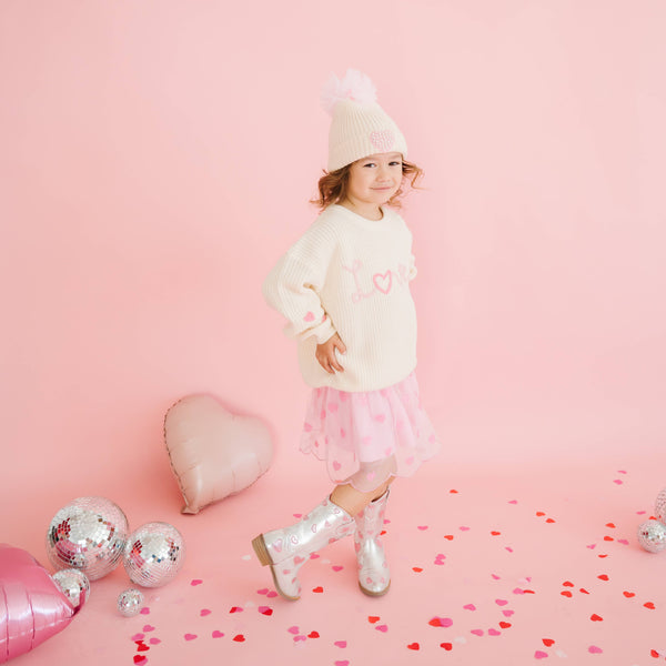 Mini Sequin Hearts Valentine's Day Tutu