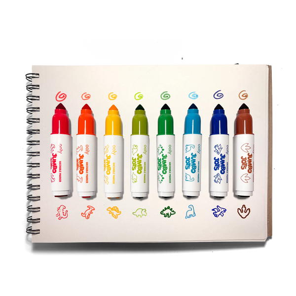 Jumbo Jots Dual Tip Dinosaur Stamp Markers