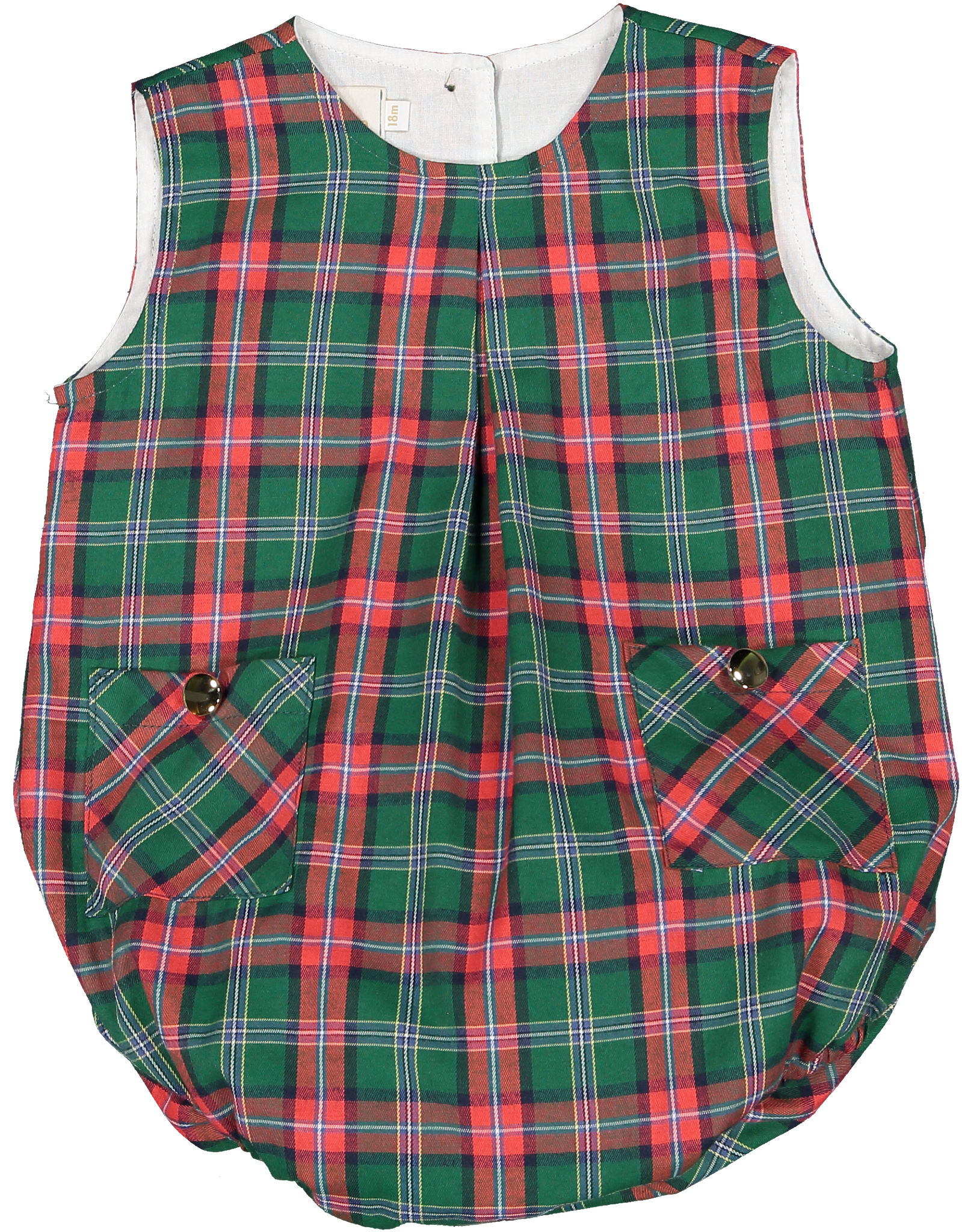 Pine Tree Plaid Bubble (9m, 12m, 18m)