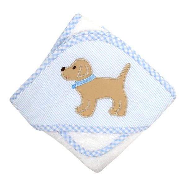 Blue Lab Puppy Towel/Wash Cloth Set