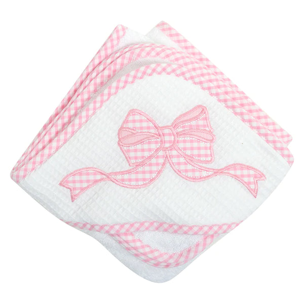 Bow Boxed Hooded Towel And Wash Cloth Set