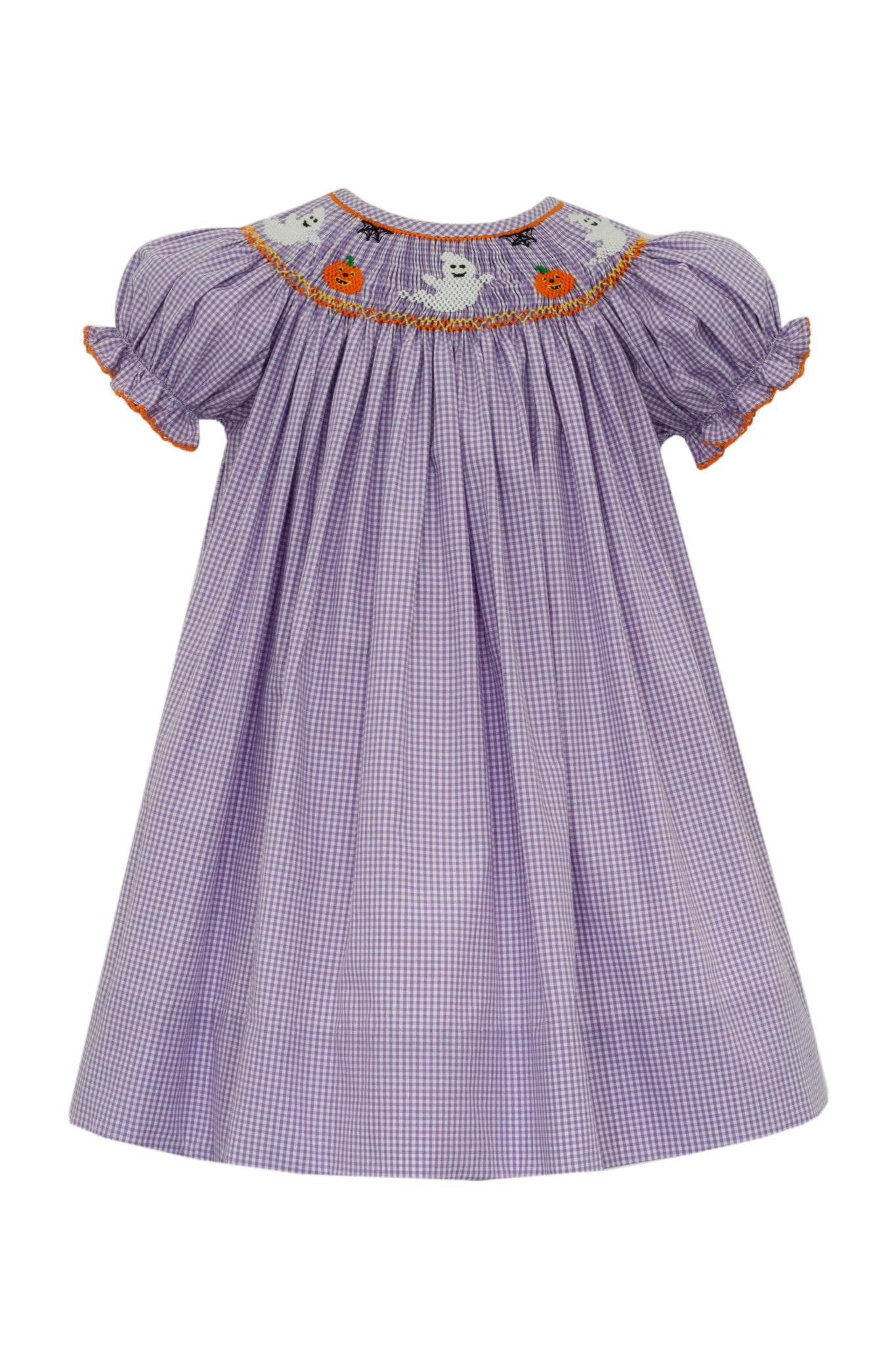 Purple Gingham Halloween Dress (18M)