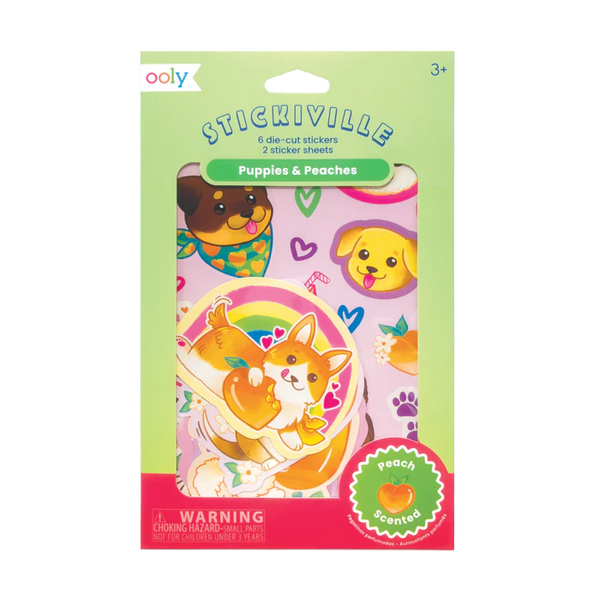 Puppies & Peaches Scented Stickers
