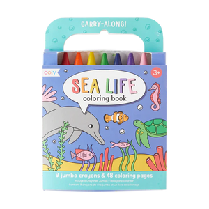 Carry Along Crayon and Coloring Book Set - Sea Life
