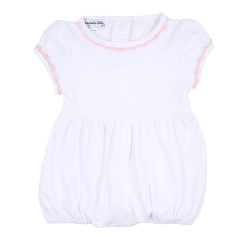 Baby Joy Embroidered Bubble - Pink