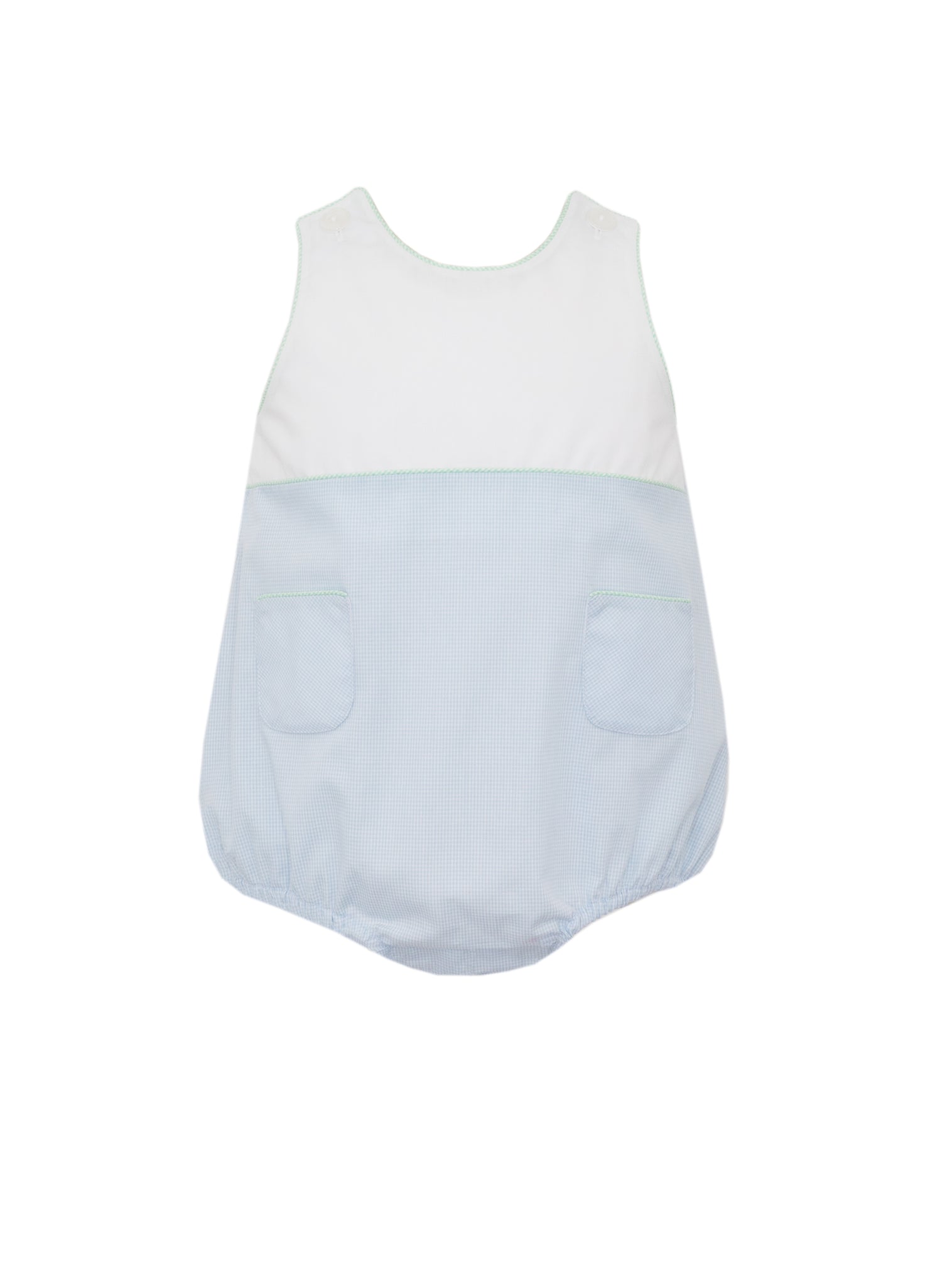 Boys Striped Sun Bubble w/ Green Trim (12M)