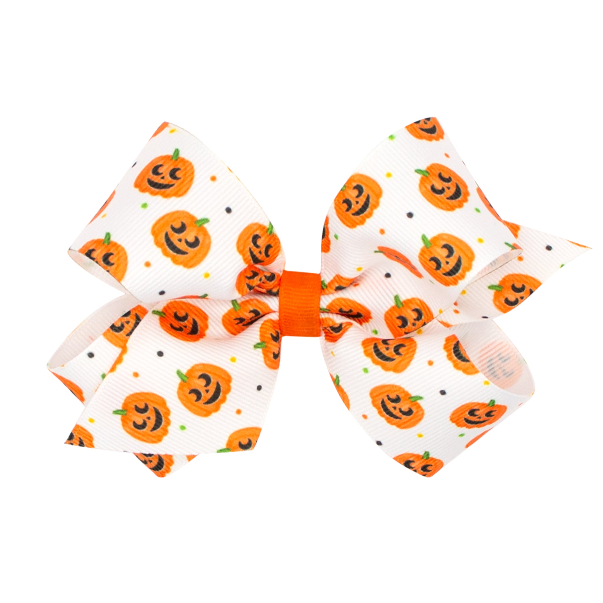 Medium Pumpkin Print Bow