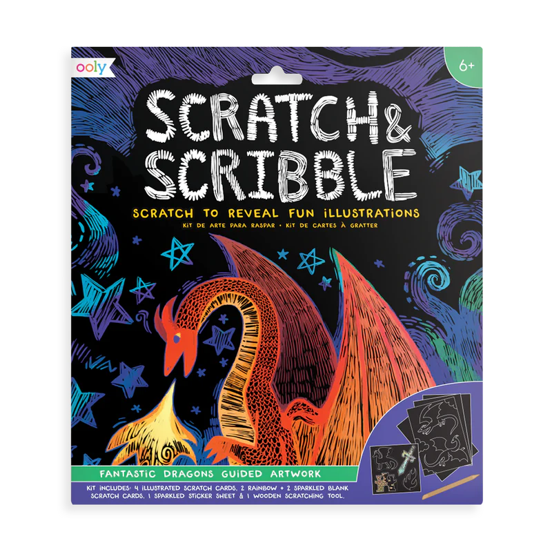 Fantastic Dragon Scratch & Scribble Set