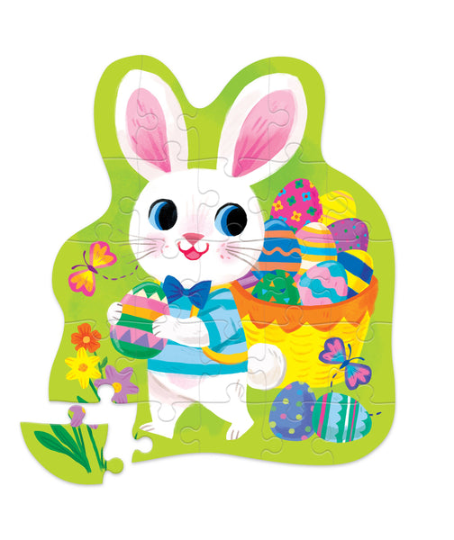 24-Piece Shaped Box Puzzle - Easter Bunny