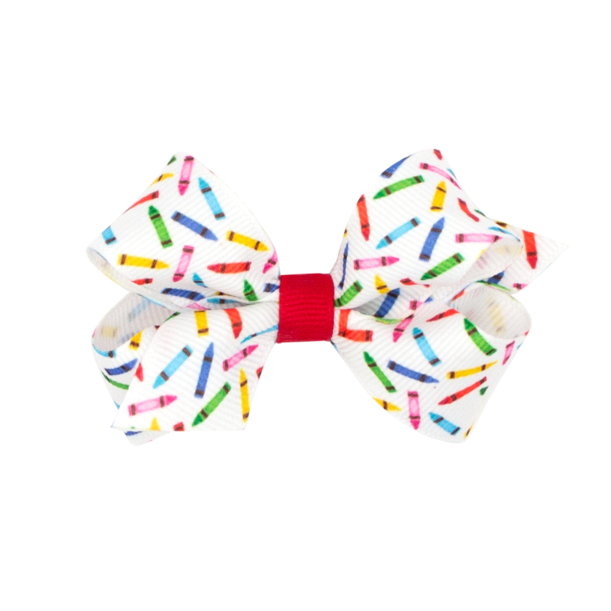 Mini Crayon Print Bow