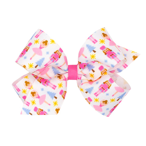 Nutcracker Print Bow