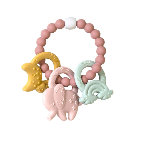 Ele-Fun Teether Pink