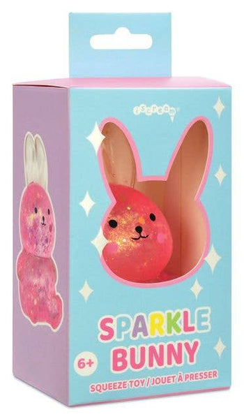 Pink Sparkle Bunny Squeeze Toy