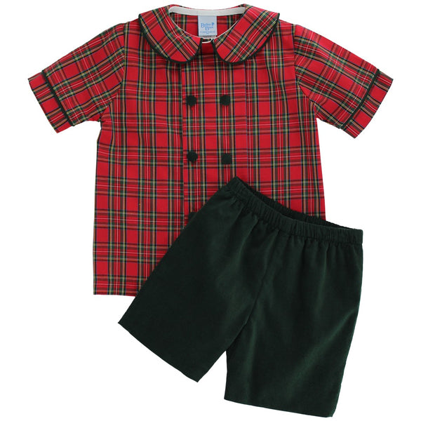 Tartan Plaid Short Set (4T)