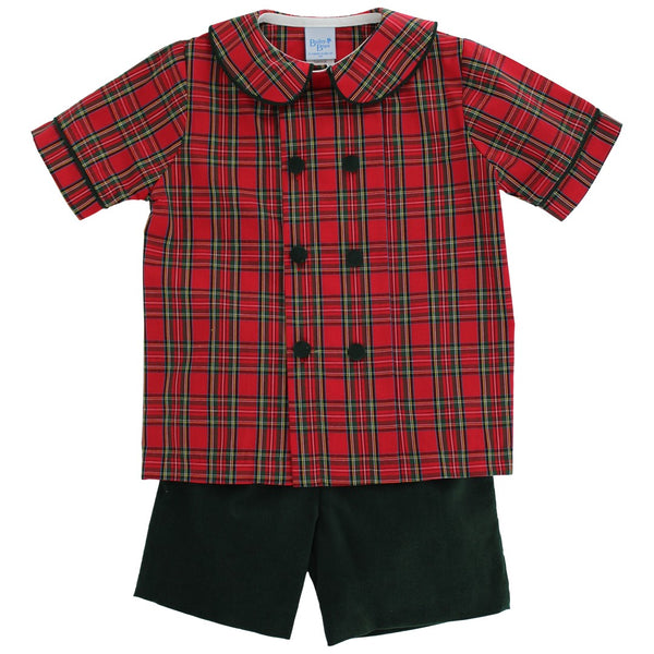 Tartan Plaid Short Set (4T)
