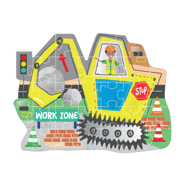 Construction 30pc Shapped Jigsaw Puzzle