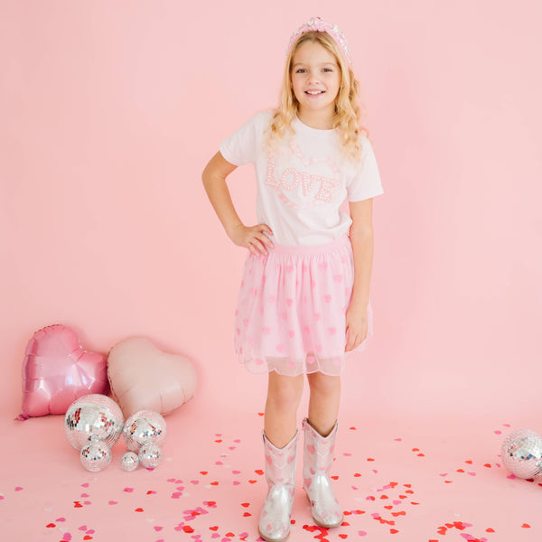 Mini Sequin Hearts Valentine's Day Tutu