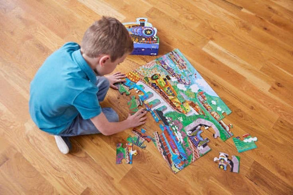 36-Piece Shaped Box Puzzle - All Aboard