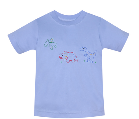 Houston Blue Shirt - Dinosaurs