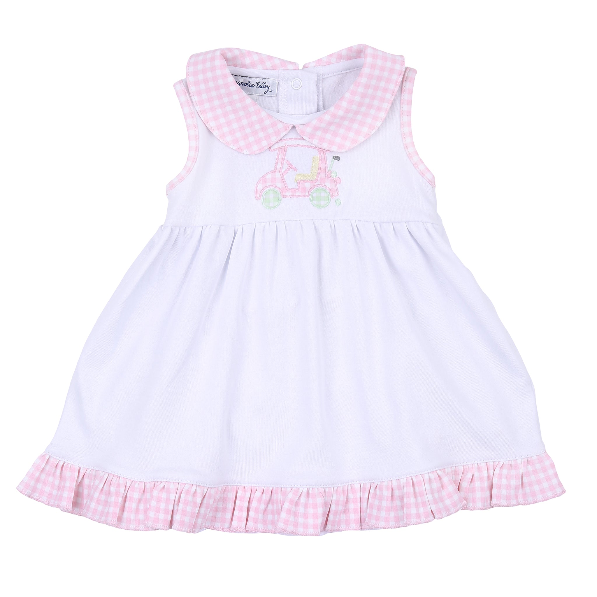 Little Caddie Applique Sleeveless Dress (18M)