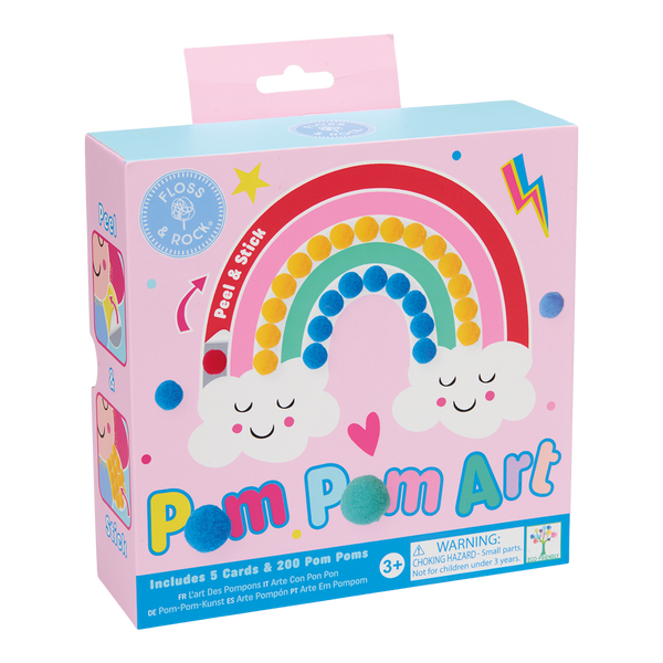 Rainbow Fairy Pom Pom Art