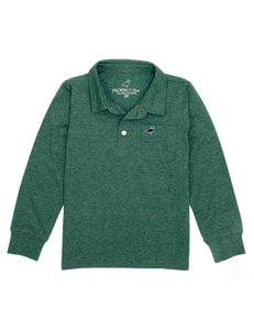 Harrison LS Pocket Polo - Hunter Green