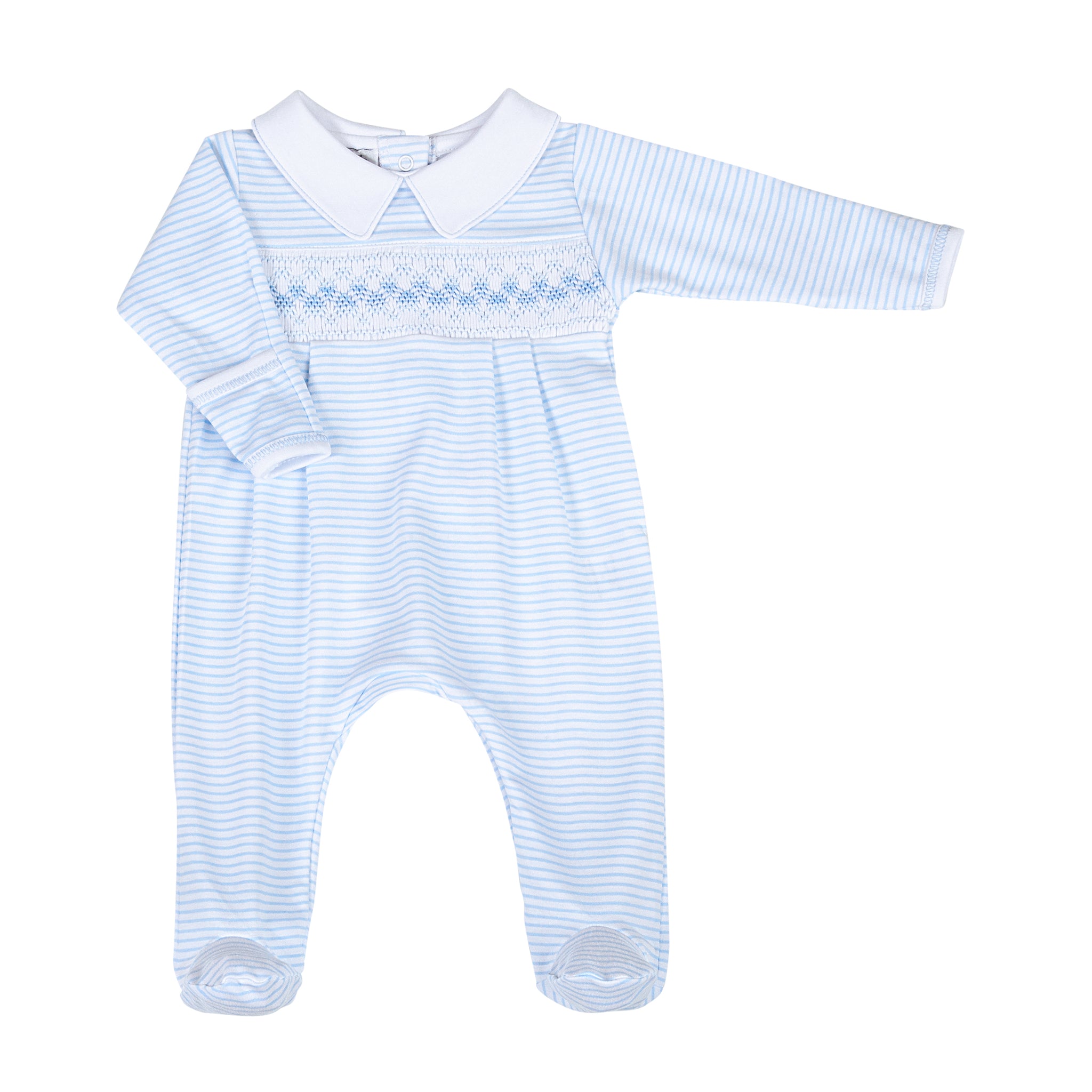 Lilly & Logan Smocked Boy Footie