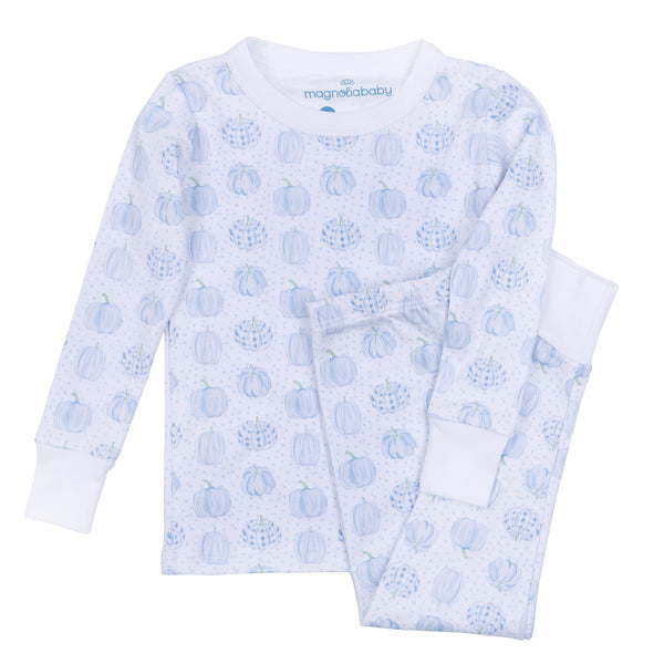 Precious Pumpkins Long PJ - Blue (12-18M)