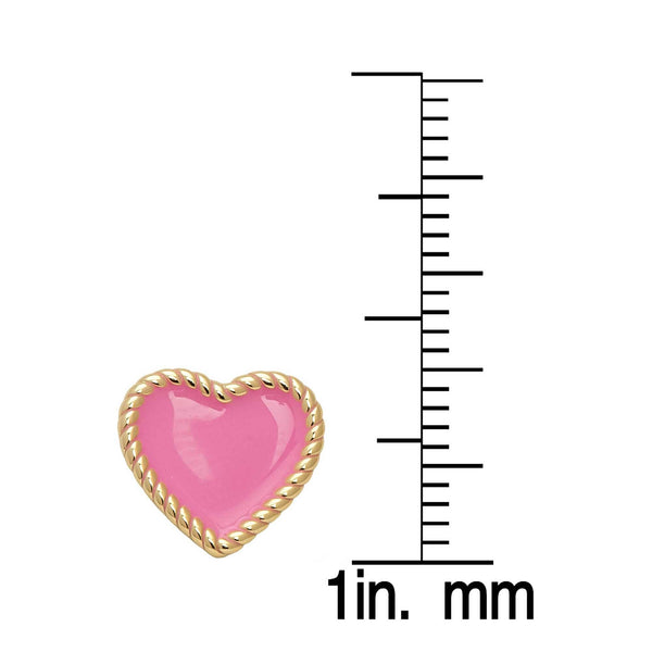 Heart Twist Stud Earrings