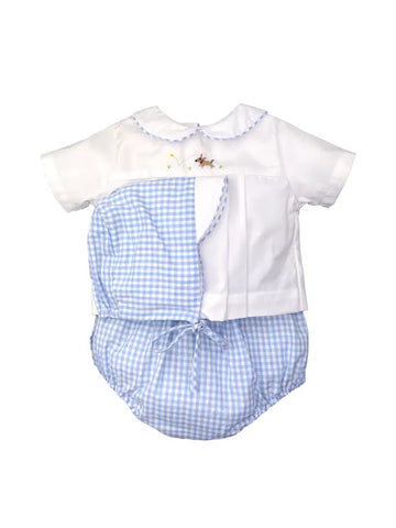 Dog Embroidered Diaper Set