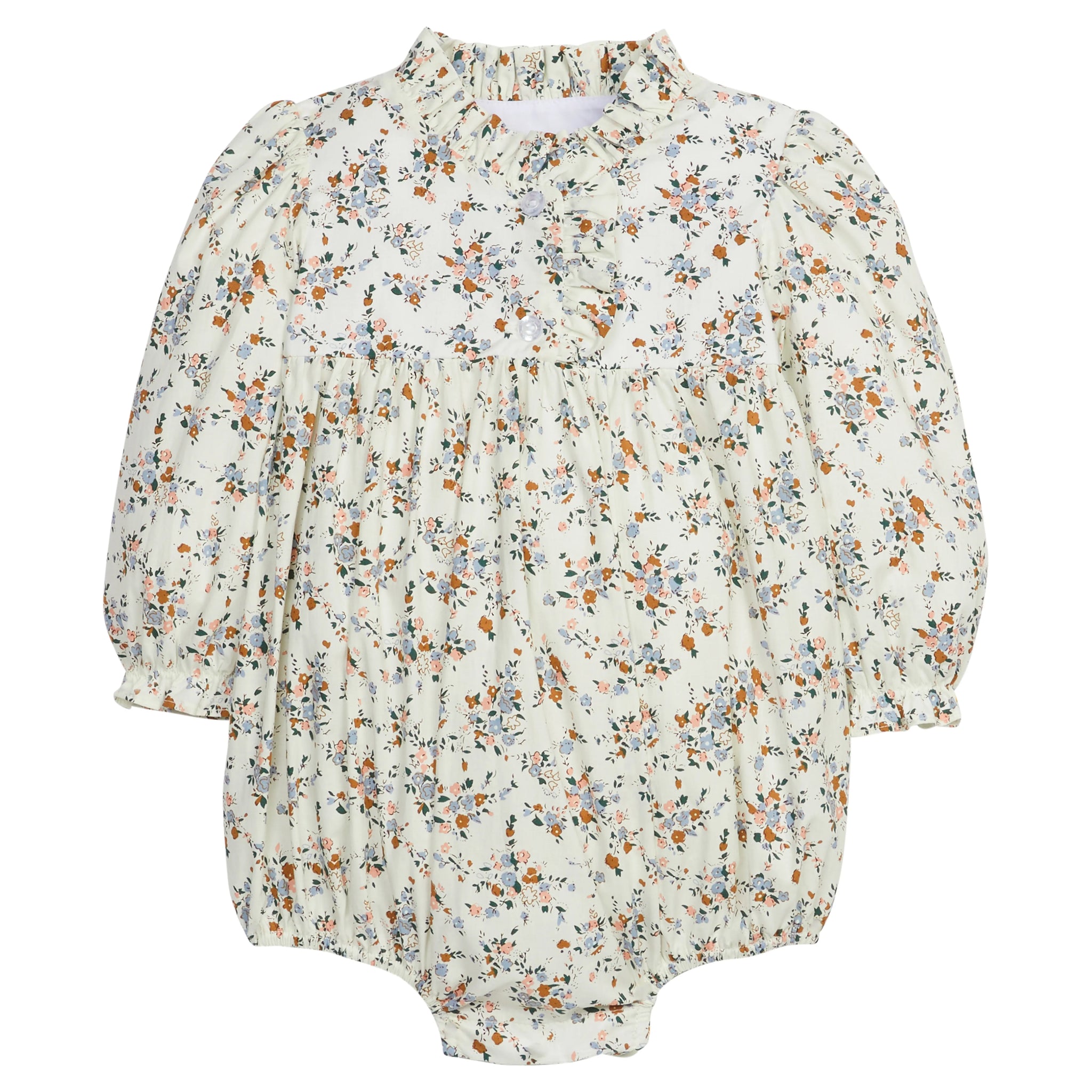 Long Sleeve Birdie Bubble- Brownfield Floral