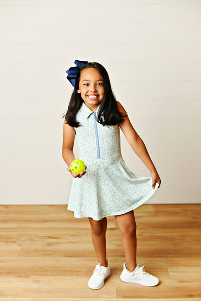 Floral Collar Tennis Dress