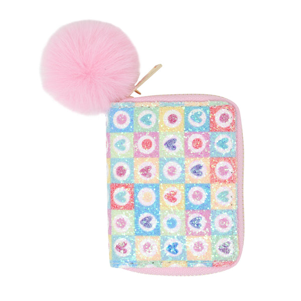 Glitter Hearts Wallet: