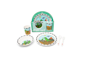 Bamboo Dish Set - Dino