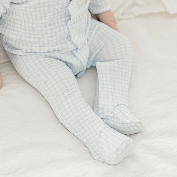Peek-A-Boo Wishes Footie - Light Blue