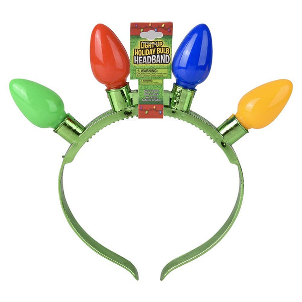 Light Up Christmas Bulb Headband