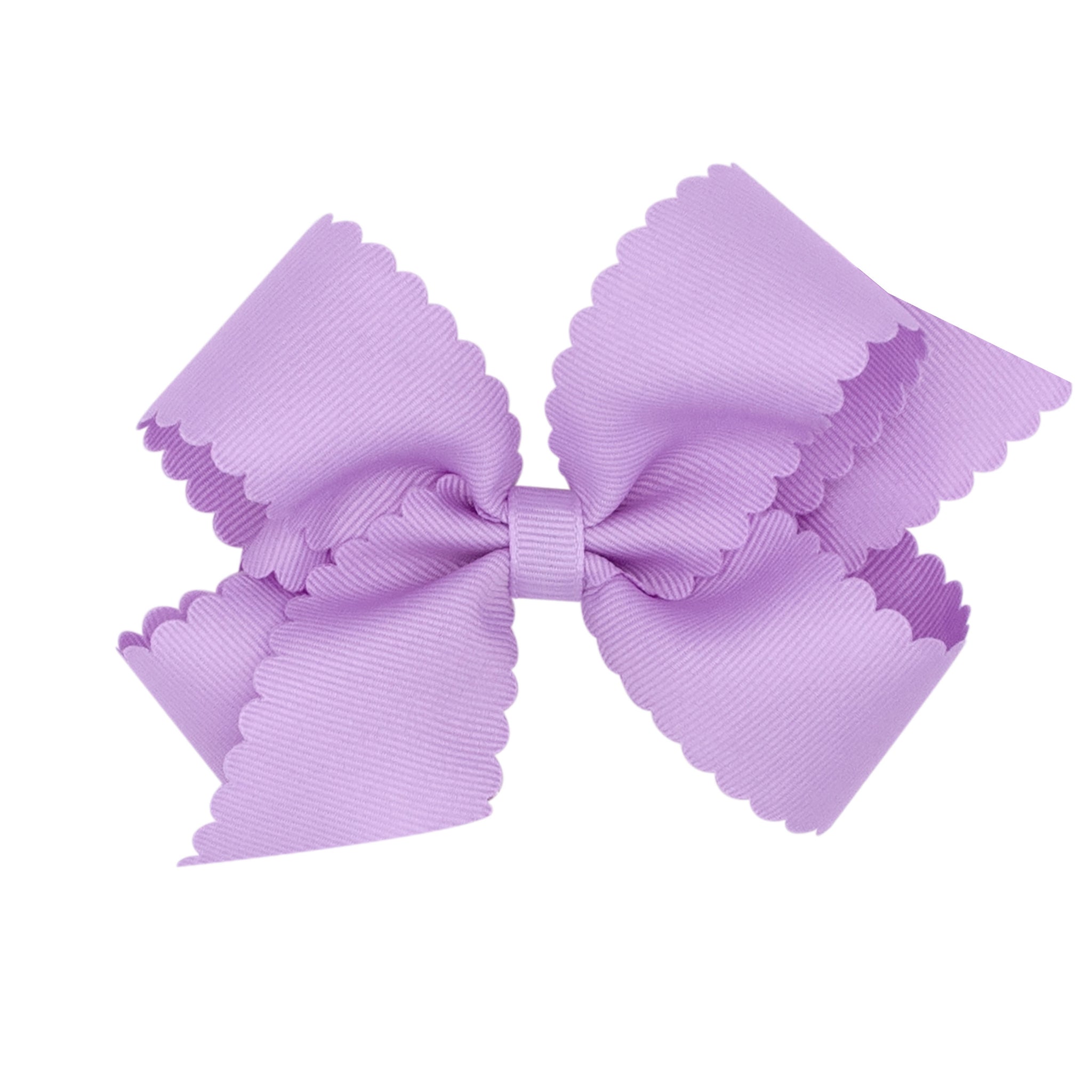 Medium Scallop Edge Bow - Orchid