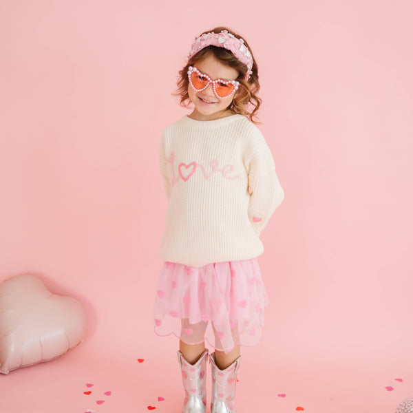 Mini Sequin Hearts Valentine's Day Tutu