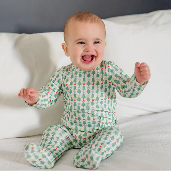 Preston Romper - Tree Topper Stars