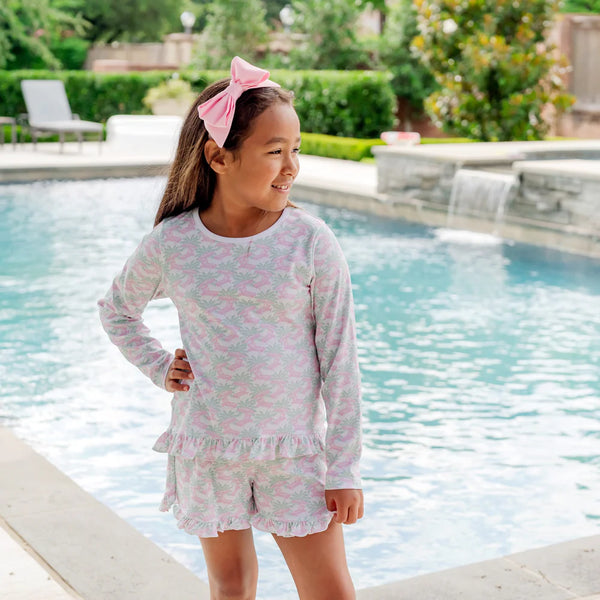 Rorie PJ Set - Poolside Palms