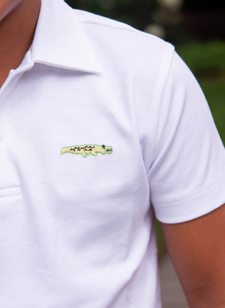 See You Alligator Knit Polo